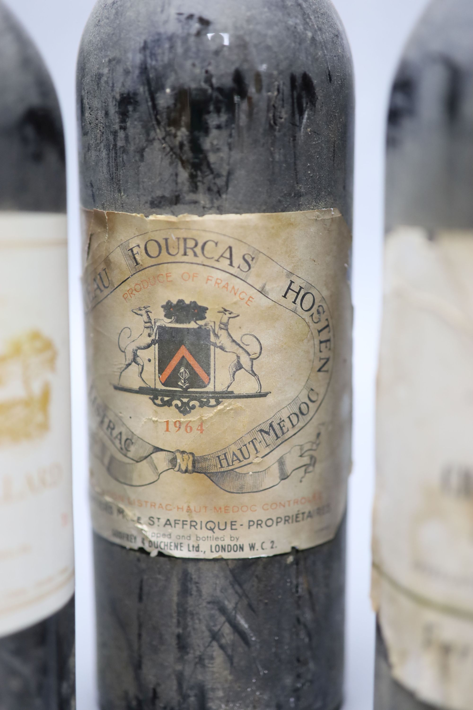 A 1977 Nuits-St-Georges Ier Cru and three French Bordeauxs